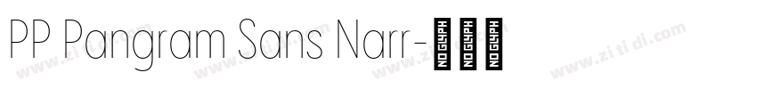 PP Pangram Sans Narr字体转换